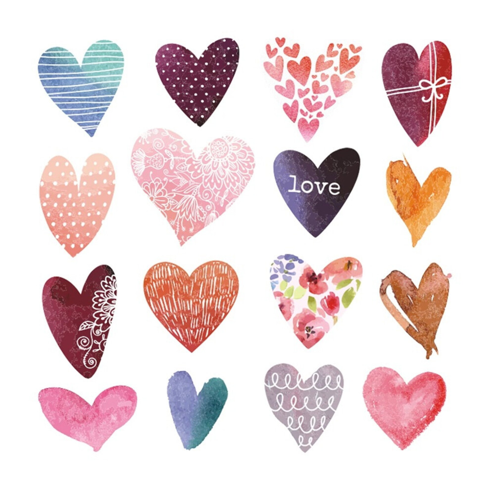 Xoxingysm Valentine's Day Wall Sticker Love Window Sticker Refrigerator Sticker Decoration, 1Set Of Wall Stickers 9313598202178