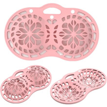 Silicone Bra Wash Bag for Laundry – Compatible with Washing Machines, for Delicates, Maternity & Sports Bras (A-D Cups), 2PCS Pink