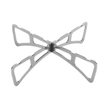 Stainless Steel Folding Steamer Rack Cross-Design 4.72 Inch