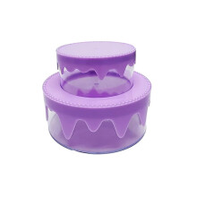 Clear Acrylic Cake Stand with Lid, Fillable Floating Tier Stand for Birthday, Wedding & Party