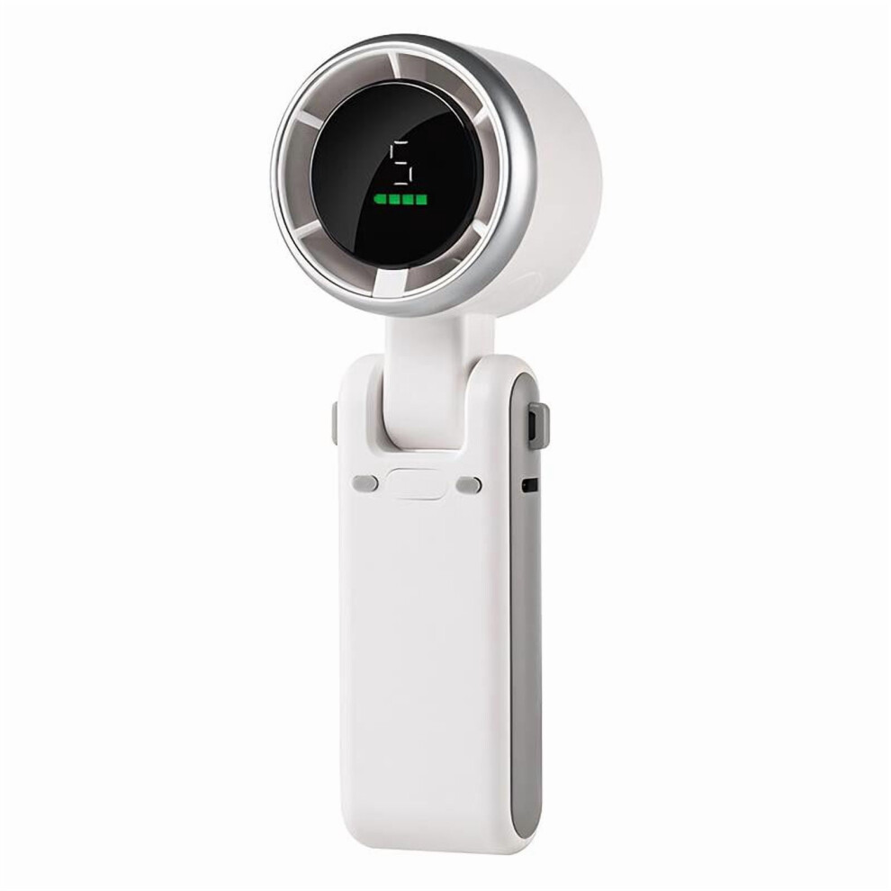 Portable 3-In-1 Neck Fan, 15000 Rpm, 5-Speed Usb Rechargeable (3600Mah/8H), Foldable For Travel/Home/Office Â Black 9448990659920