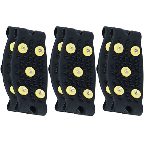 Gripper Spikes Shoes Tpe 3 Pairs Black 2