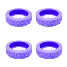 4pcs Durable Silicone Luggage Wheel Protectors Cover for Suitcases and Office Chairs