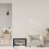 Shoe Bench with Upholstered Seat and Metal Rack 1
