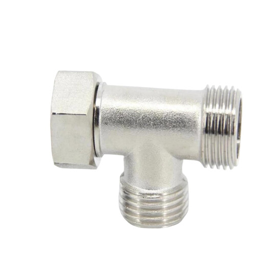 Αντάπτορας μπιντέ 7/8"x7/8"x3/8" σε σχήμα Τ με φλάντζα – Διαχωριστής βρύσης τουαλέτας 3