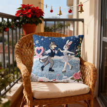 Housse de coussin Saint-Valentin 45 x 45 cm, motif Saint-Valentin, pour canapé, fauteuil, décoration de mariage et d'anniversaire.