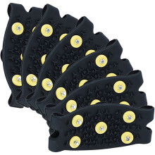 Gripper Spikes Shoes TPE Black 3 Pairs