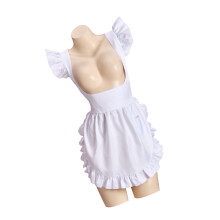 French Maid Apron Adjustable Ruffle Kitchen Baking Apron