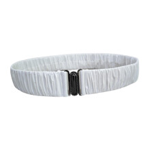 Elastic Waist Belt for Women Winter Outwear White