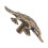 Duckbill Cabinet Pull Brushed Gold Metal 1 Hole 1