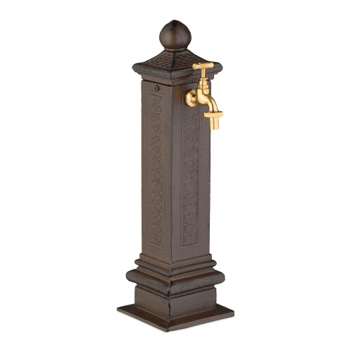 Antique Metal Column Fountain, 47 cm