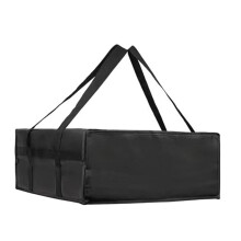 Pizza Delivery Bag Nonwoven Fabric Insulated Bag with Portable Handle Foldable Waterproof Camping Warmer Supplies