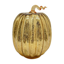Griezelige Halloween-accessoires: Pompoenlamp in de vorm van een kalebas, glazen pompoenlamp, lantaarn, decoratieve Halloween-pompoenlampjes,