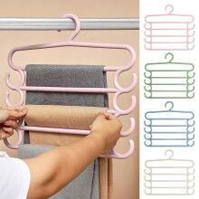 Topliu Hosenbügel mit Clip-Design, mehrlagiger Hosenorganizer für den Kleiderschrank – kompatibel mit Standard-Hosenstangen