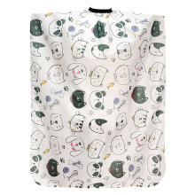 Cartoon Pattern Hairdressing Gown for Kids Comfortable Kids Haircut Home Salons Essential Accessory