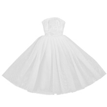 1/6 Trendig tubtopp ärmlös brudklänning kompletta outfits för 30 cm XinYi-docka
