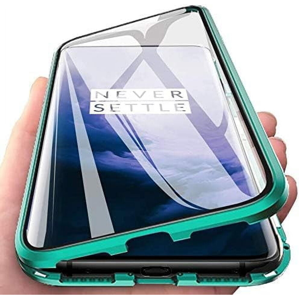 Clear Magnetic Case With Built-In Screen Protector For Samsung Galaxy A15 – Anti-Scratch, Green 9402001269935