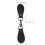 4 hebillas ropa, artificial, metal negro 3