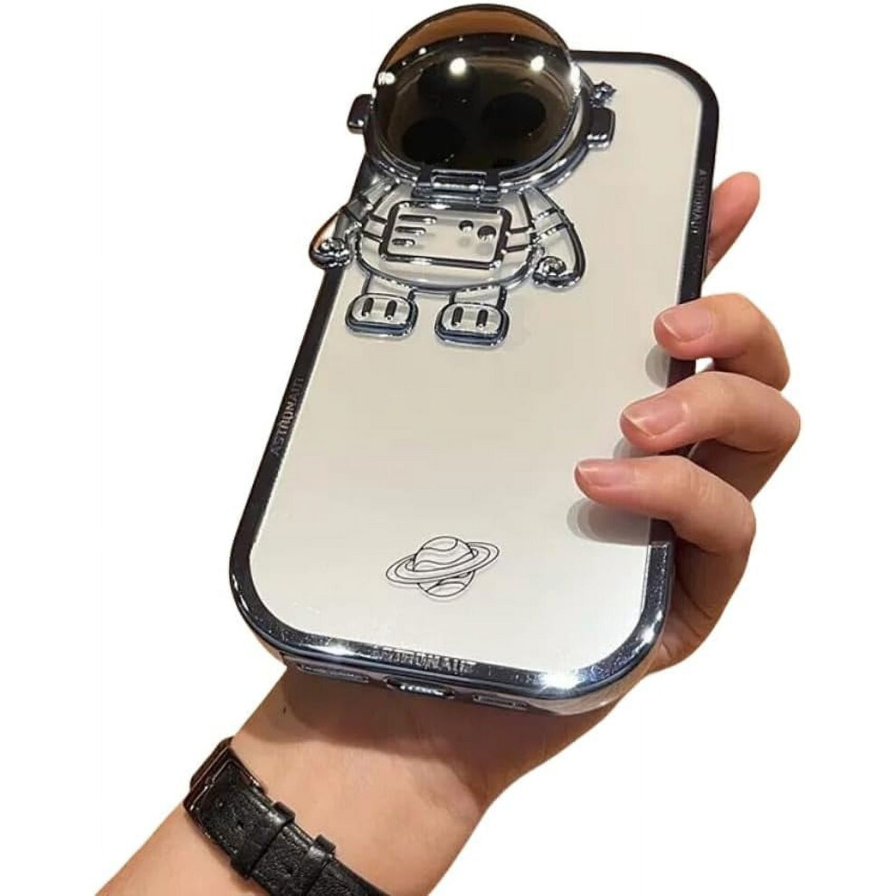 Electroplated Flip Astronaut Case With Invisible Stand And 9087558900076