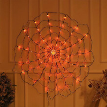 Guirnalda de luces de Halloween de 1,2 m con 70 LED, control remoto, 8 modos, funciona con pilas – Compatible con decoración de interiores y