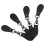 4 hebillas ropa, artificial, metal negro 11