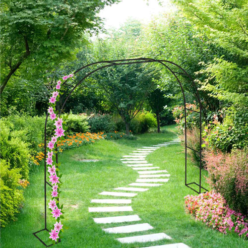 Metal Garden Arbour with Stand - Rose Climbing Support