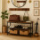 Set di scarpiera e appendiabiti - Metallo e MDF, 11 ganci 1