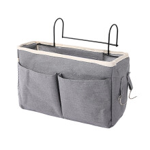 Organisateur de rangement suspendu de chevet, sac en toile à 4 poches pour lit superposé, dortoir universitaire, disponible en plusieurs styles,