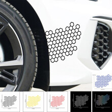 Car Sticker Honeycomb | Scooter Motorcycle Decal | Taillight Personalization, Reflective, Durable, Easy Install | Multicolor | 6.06x4.80 in