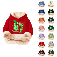 Sweat à capuche imprimé multicolore pour enfants, sans cordon de serrage ni poches, pour garçons – Tissu doux, confortable au quotidien