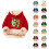 Sweat à capuche imprimé multicolore pour enfants 1