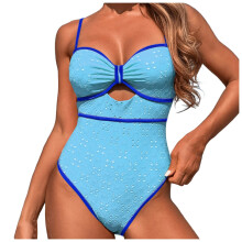 Women's one-piece swimsuit with tummy control and