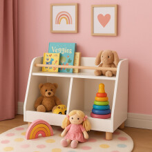 Kinderspielzeugregal mit 2 Fächern