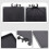 2Pcs ABS Clamp-on Microphone Stand Tray Black Sound Holder 2