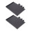 2Pcs ABS Clamp-on Microphone Stand Tray Black Sound Holder 5