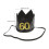 1Pc Handmade Black Decorative Crown Hat for Birthday Celebration 2