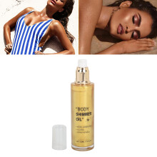 Gold Body Glitter Öl 100ml Highlight Contouring Flüssigkeit für Gesicht & Beine
