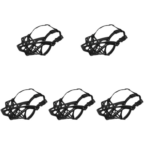 5Pièces Muselière Panier Pour , Tpr Résistant Réglable