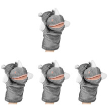 4Pcs Cute Multi-Color Hand Puppets Plush Animal Toys for Toddlers