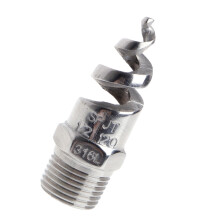 2Pcs Silver Stainless Steel Rotating Spiral Nozzle for Smoke Spray Use