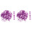 200Pièces Anneaux De Marquage Poulet Violet Réutilisables Faciles 1