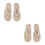 2St Modieuze Witte Japanse Slippers Dames Buiten Geweven 1
