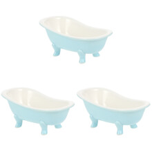 3 Pieces Bath Tub Shape Cersmic Bowl Entertaining Bathtub Shaped