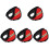 5St Rood Oorverwarmers Dames Comfortabel Warm 1