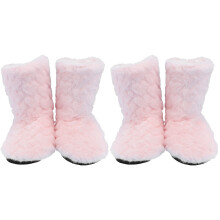 2Paren Roze Indoor Dikke Vloerlaarzen Antislip