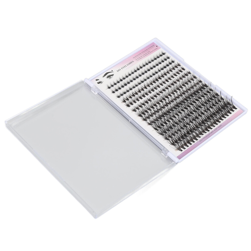 280pcs D Curl Individual Lash Clusters 8-16mm for Fluffy Volume