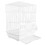 Parrot Cage White Iron 1 Set 15.0x11.8x9.1in 10