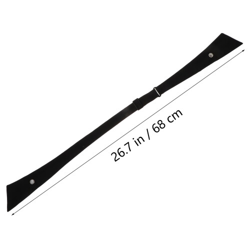 2Pcs Adjustable Black Cross Bowtie Durable School Uniform Neck Tie 1