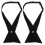 2Pcs Adjustable Black Cross Bowtie Durable School Uniform Neck Tie 6
