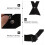 2Pcs Adjustable Black Cross Bowtie Durable School Uniform Neck Tie 9